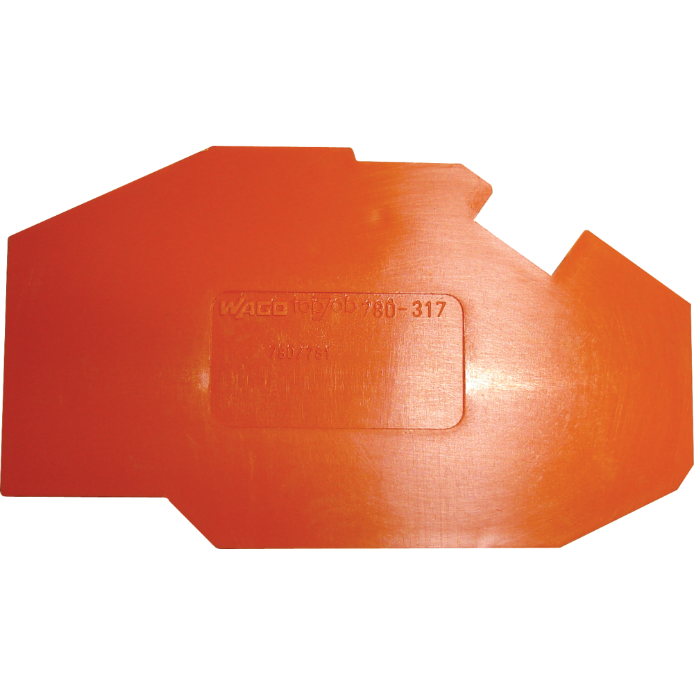 Abschlußplatten f. Durch- gangskl. orange 780-317