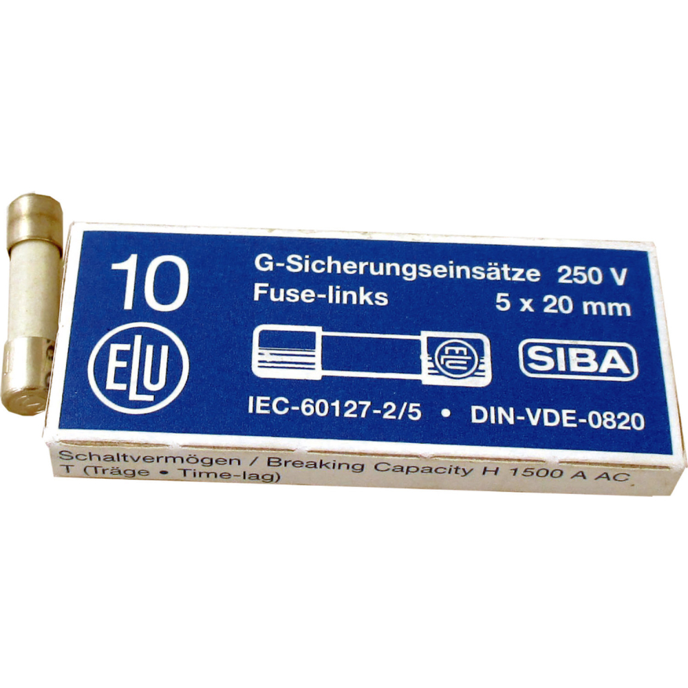 Wolf Feinsicherung 2,5A Trägev250V 5x20mm, für BPH bis 05/2017