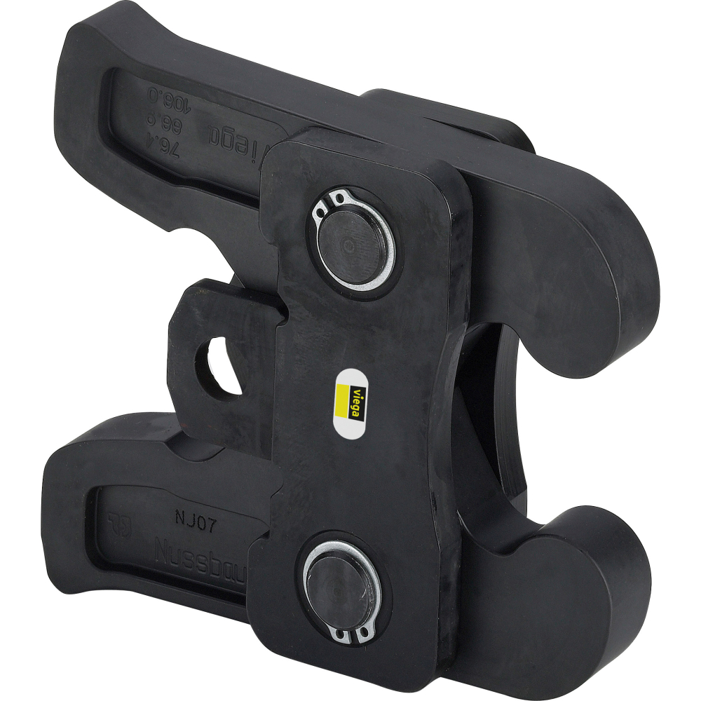 Viega Zugbacke 2297.1XL in 76,1-88,9-108,0mm Stahl schwarz