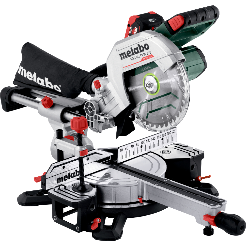 Metabo Akku-Kapp-/Gehrungssäge 18V KGS 18 LTX 216 1x4,0Ah + Ladeg. ASC 55