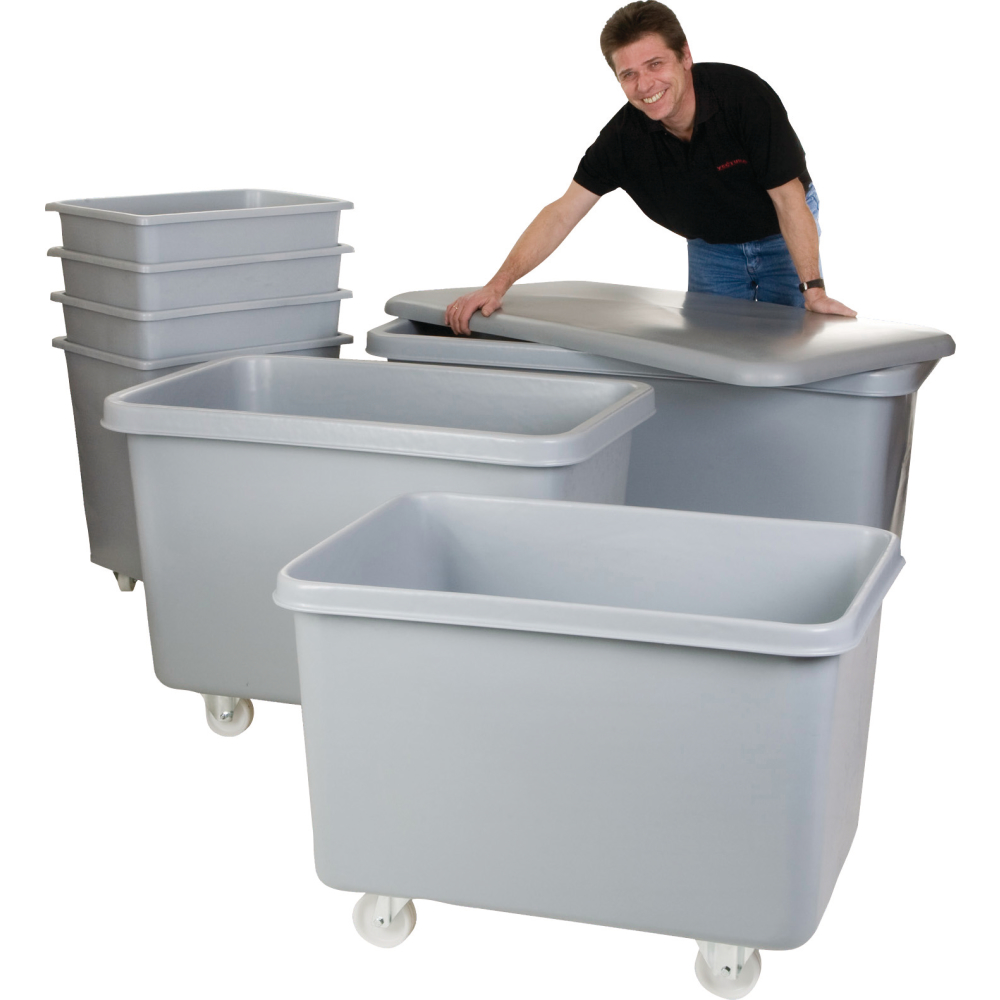 Rollwanne, grau 902x660x641mm