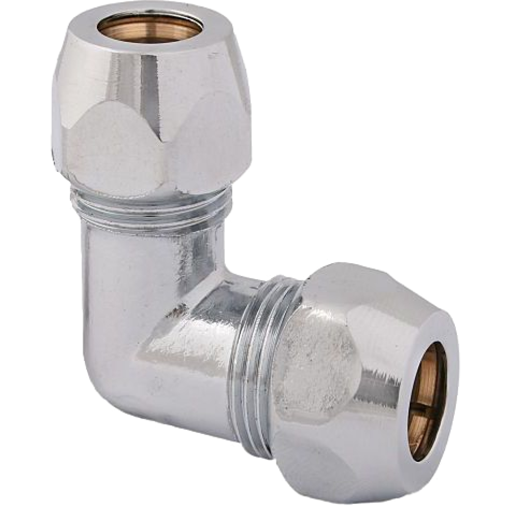 FORMAT Tec Winkel-Verschraubung 12 DN 15, 1/2"x12mm, m 2 Verschr., verchr.