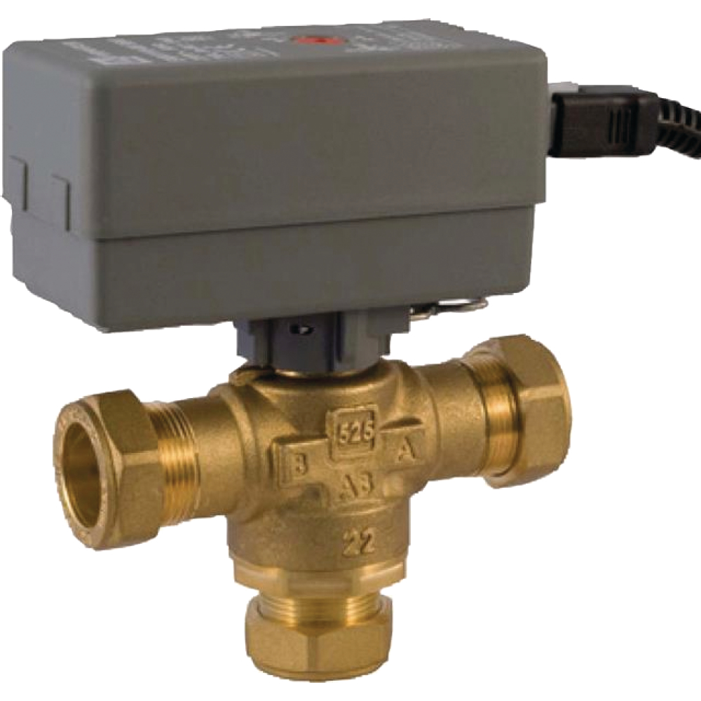 Warmwasser-Umschaltventil 28 mm Zubehör für Luftwärmepumpen