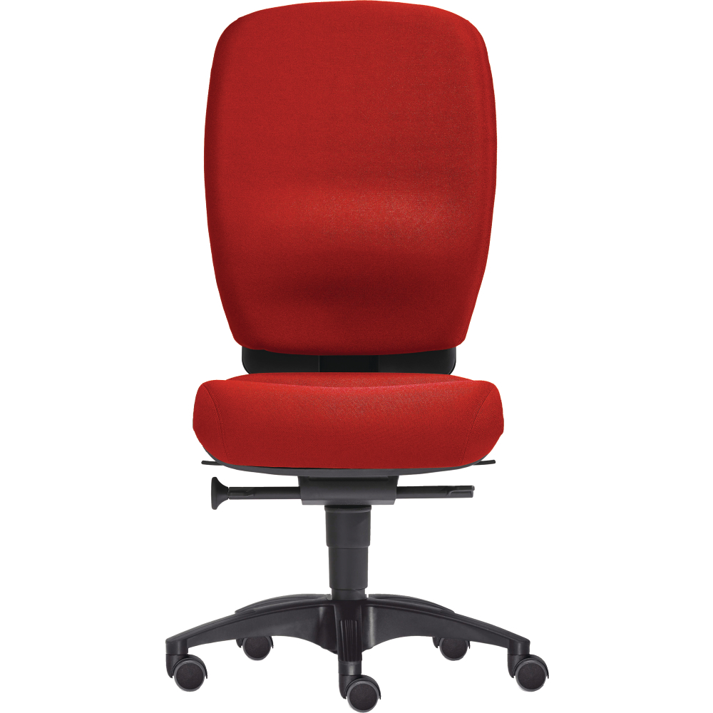 Bandscheibenstuhl OFFICE rot bis 120kg 100 % Polyester