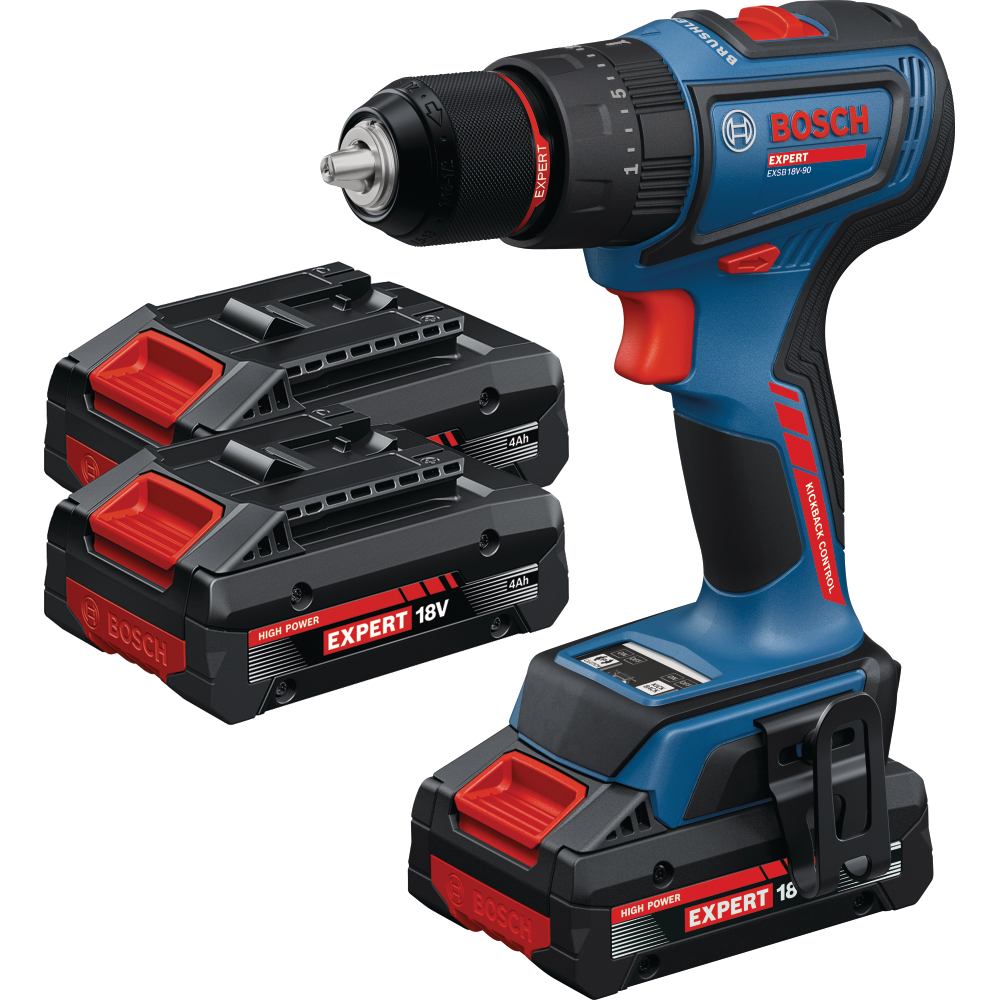 Bosch Akku-Schlagbohrschrauber Expert 18V EXSB18V-90 3x Akku 4,0Ah Li-Ion