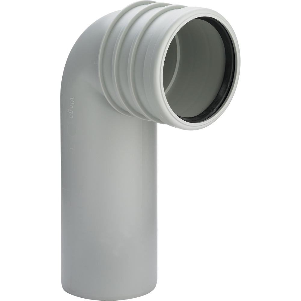 Viega WC Anschlussbogen 3816.1 in DN90 Kunststoff grau