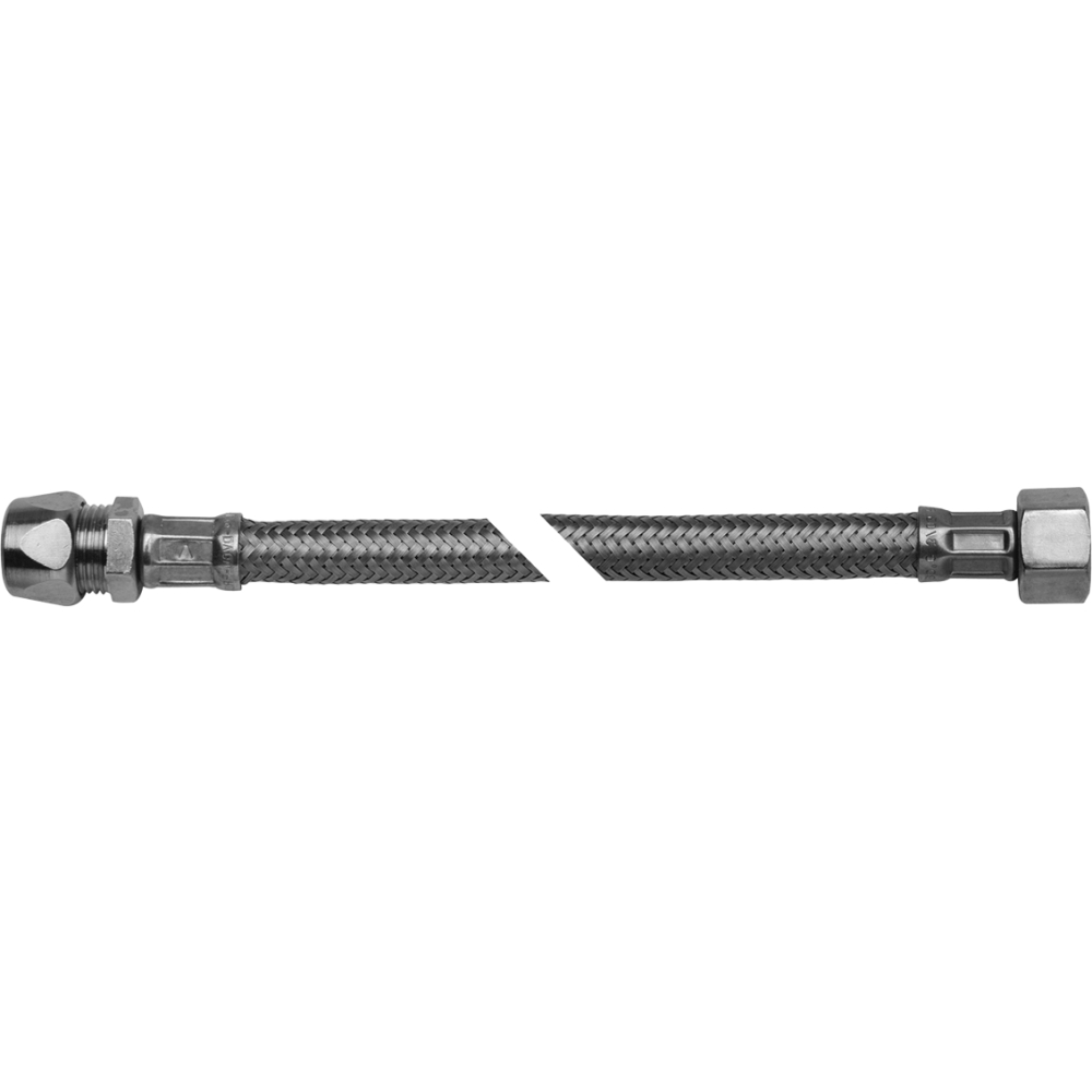 ASW Flexschlauch Silikon DVGW KTW-A 300mm 3/8" Quetsch x 3/8" Überwurf
