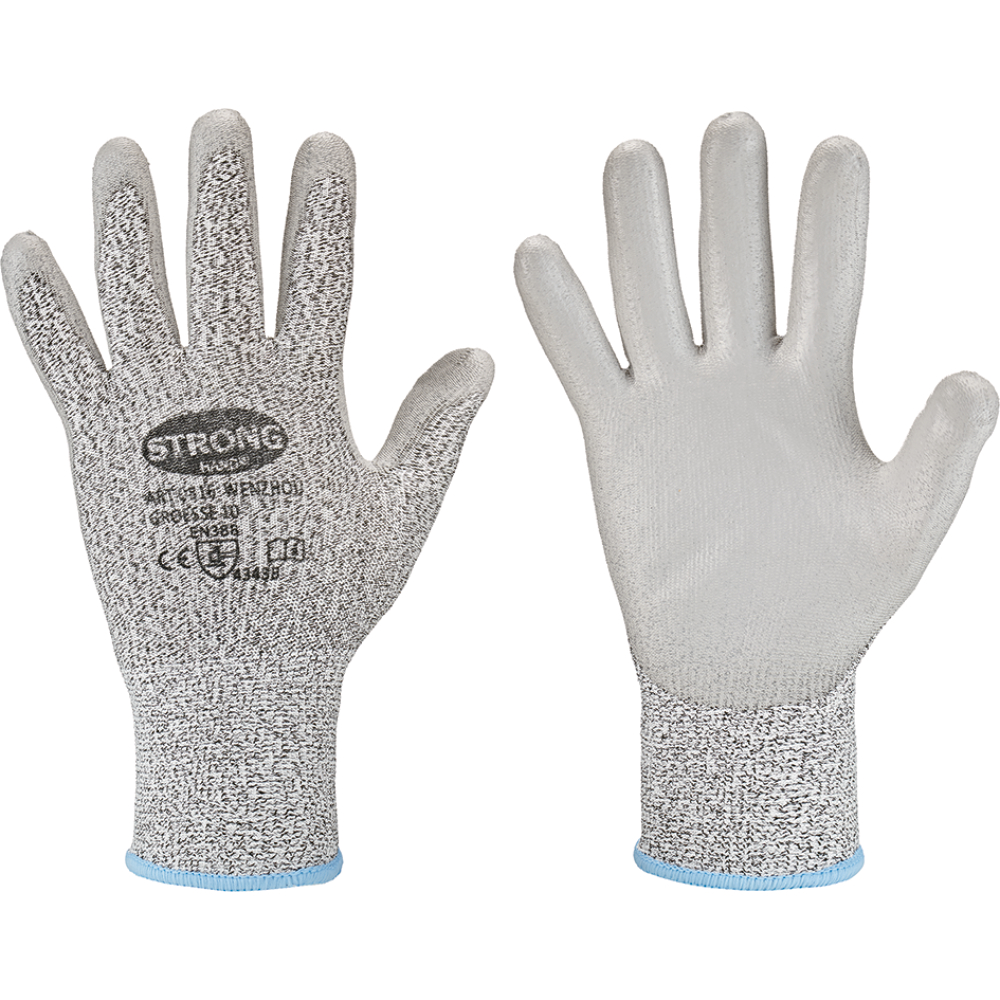 PU Schnittschutz-Handschuh WENZHOU Level B grau