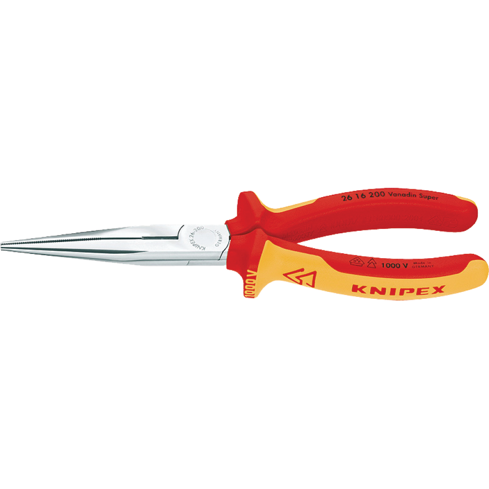 KNIPEX Flachrundzange VDE ISO 200 gerade
