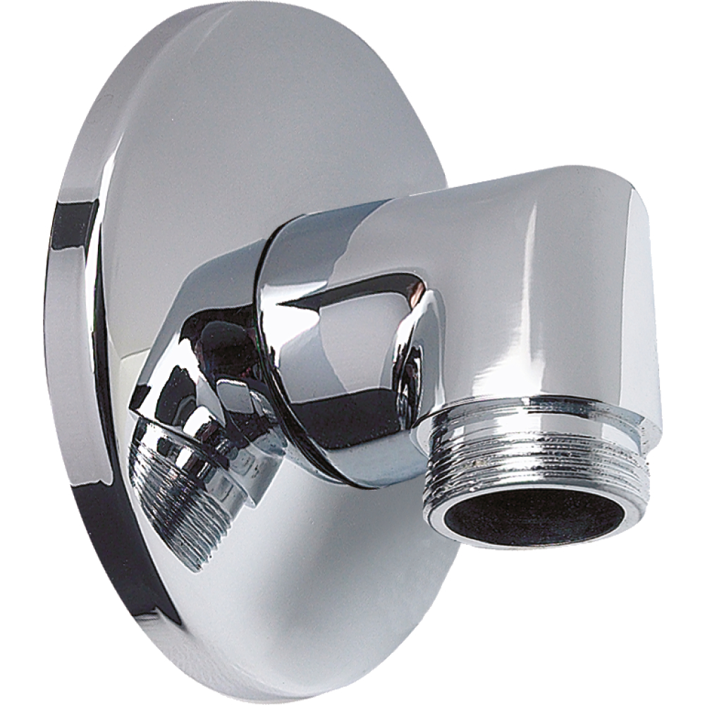 Wandanschlußbogen basic 1/2" m.Rückflußverh.,chr.