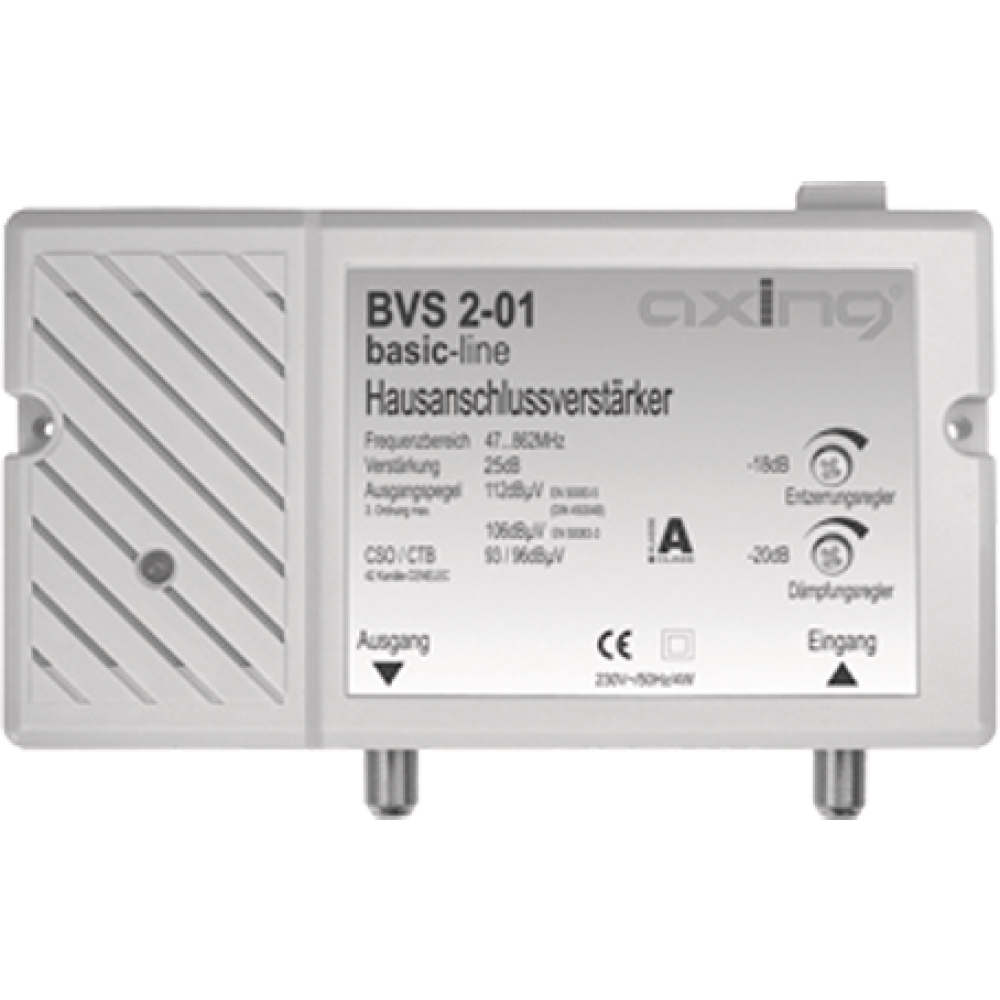 BK-Hausanschlußverstärker BVS2-01 25dB / 98dB uV