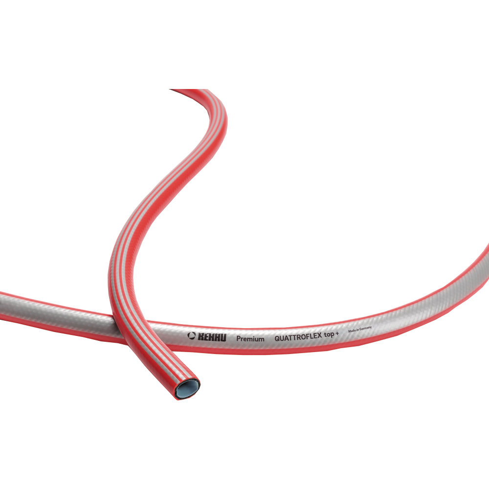 Wasserschlauch 3/4" 50m Quattroflex Top rot/grau