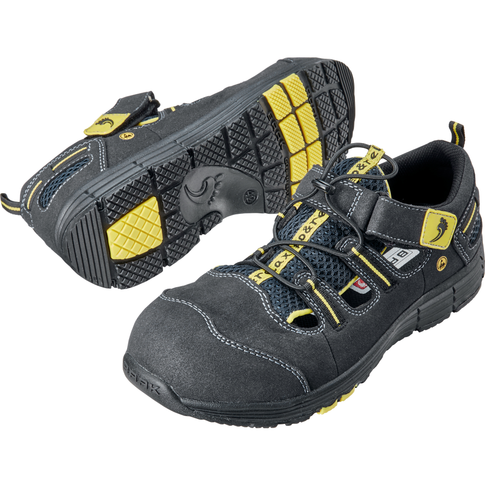 BAAK Sicherheitssandale Rene2 S1P SRC ESD 72112 blau,gelb Gr.45