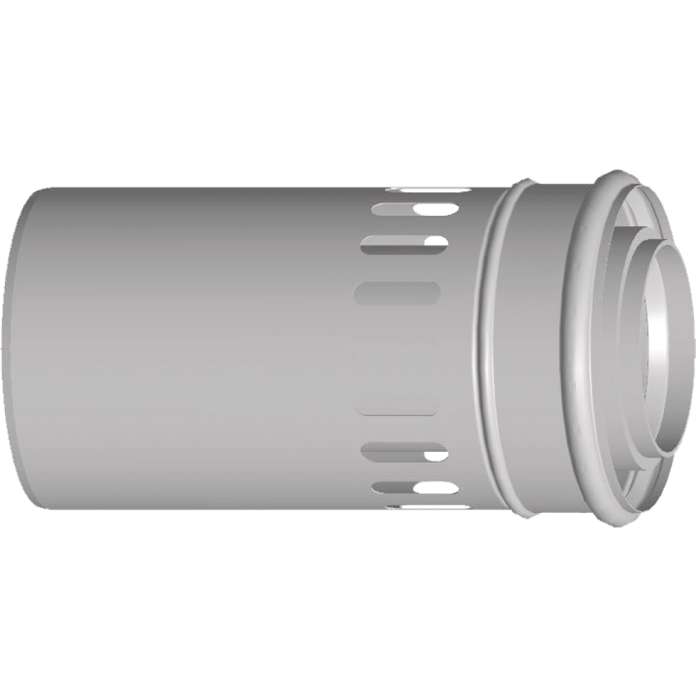 Luft-/Abgasrohr Wolf DN80 125 250mm raumluftabhäng.