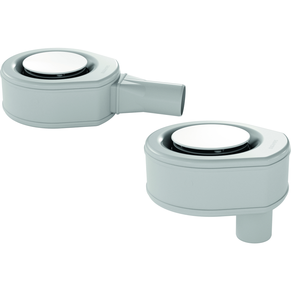 Ablaufgarnitur KA90 waag. 50mm 0,9l/s weiß Mod.4045