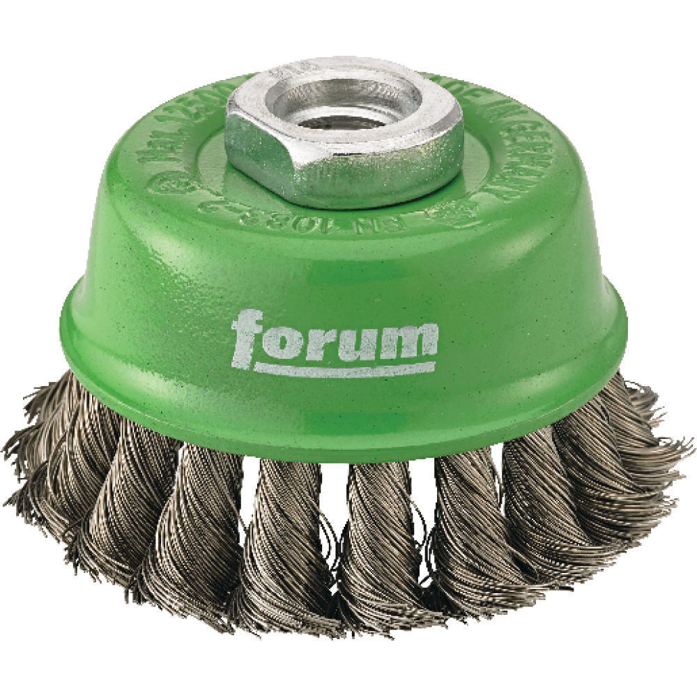 FORUM Topfbürste rostf. M14 65x0,35mm gezopft
