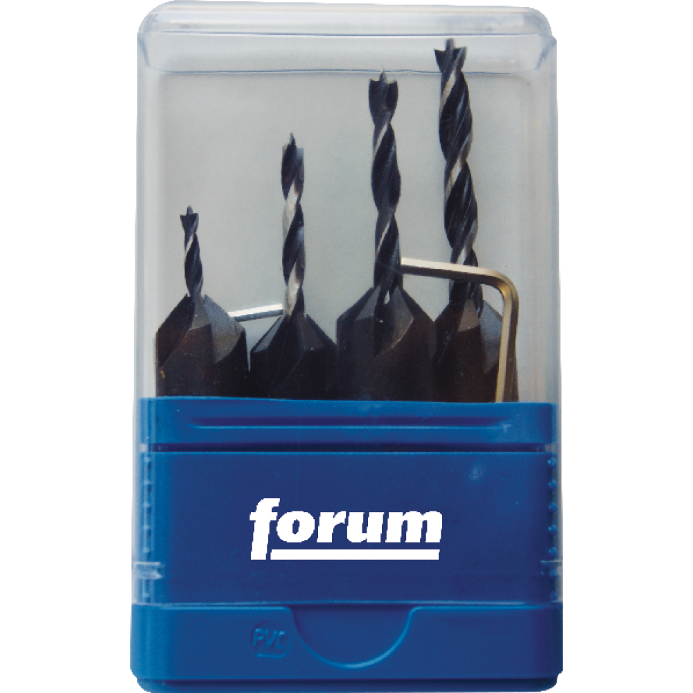 FORUM Aufsteckversenkersatz HS mit Bohrer 4-tlg.