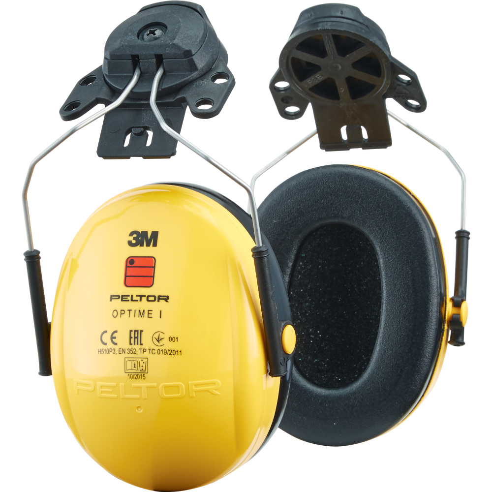 3M Peltor Kapselgehörschützer Optime I H510P3E-405-GU gelb Helmbefestigung