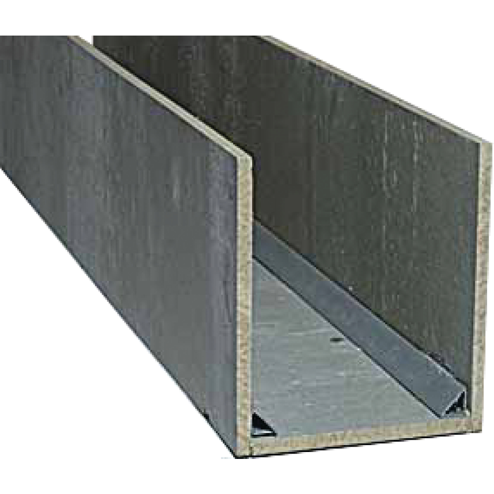 U-Schalung 24/17,5/24cm Flachpressplatte L=120cm
