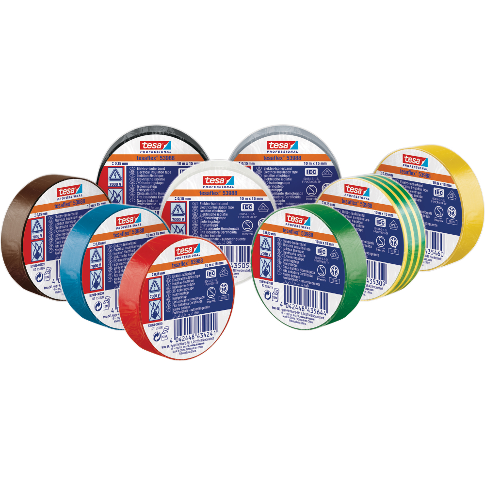 PVC-Elektroisolierband 20m x 19mm, rot