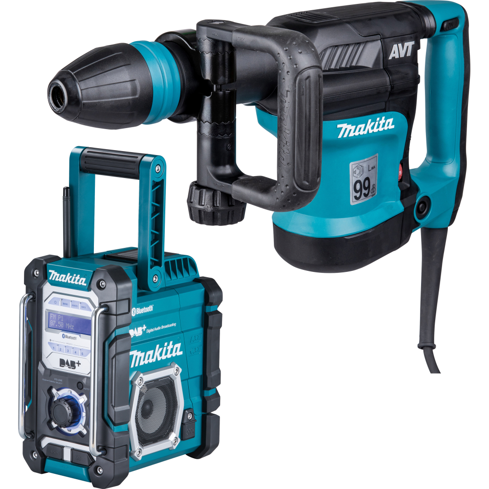 Makita Stemmhammer-Set HM0871C 8,1J 1100W + DMR112