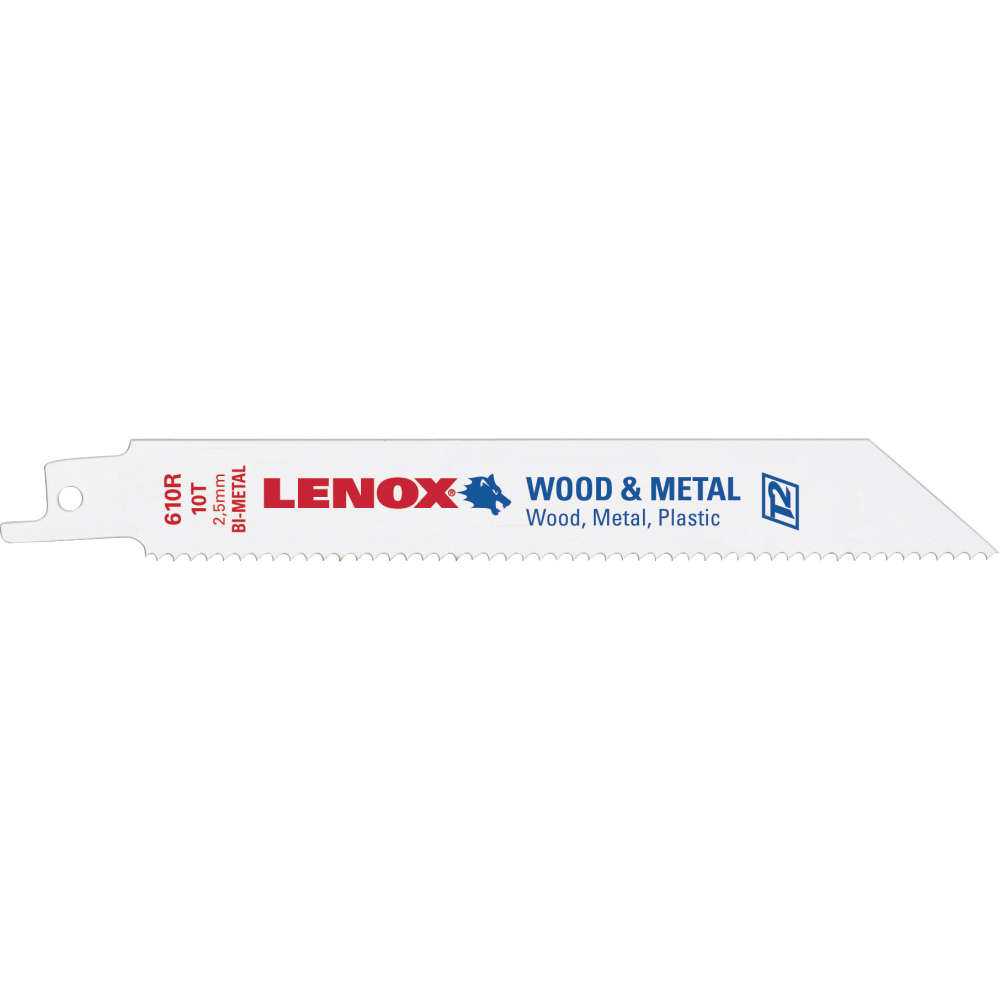 LENOX Säbelsägeblatt 152x19x0,9mm 10Zähne 5er-Pack
