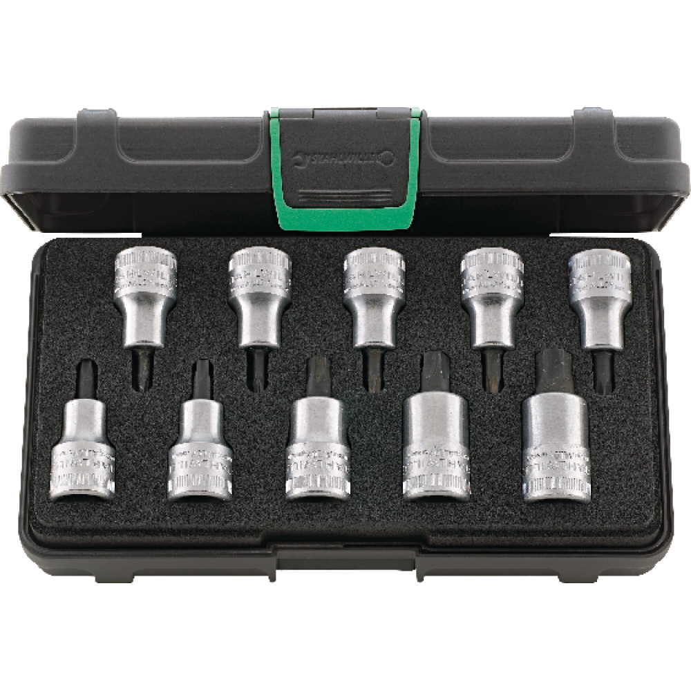 Stahlwille Schraubendrehereinsatz- Satz 1/2" T20 bis T60 10-teilig