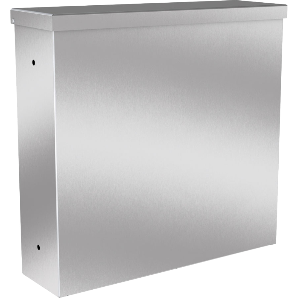 Zaunbriefkasten BEVERLY VA 362x343x108mm Edelstahl gebürtstet