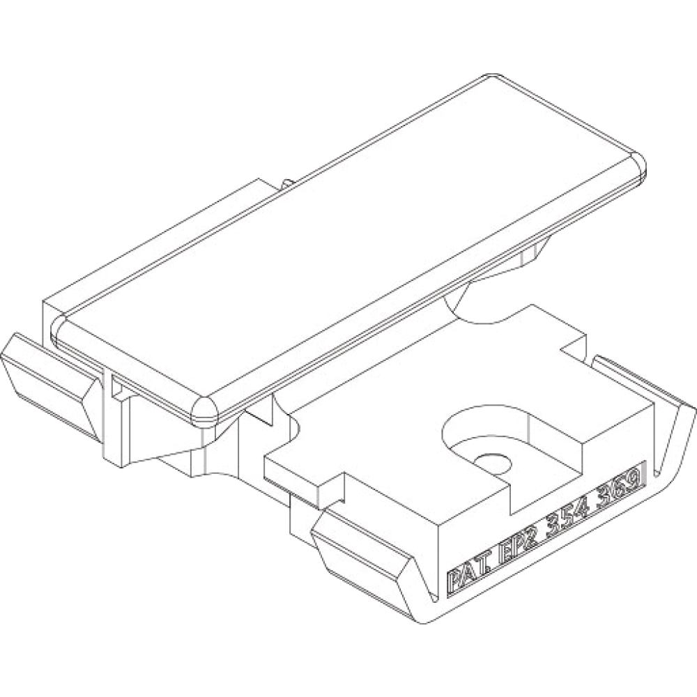 Montageclip 9469 100 St. inkl. Schrauben und Bit