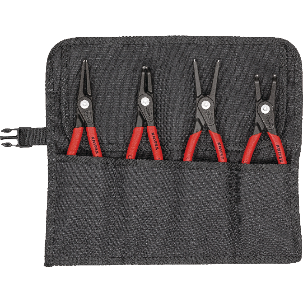 KNIPEX Sicherungsringzangen-Satz Präzision in Rolltasche 4-teilig