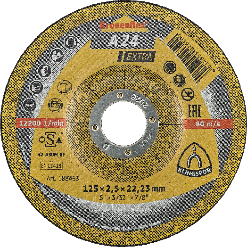 Trennscheibe A24 Extra 180x3,0mm gera. Klingspor