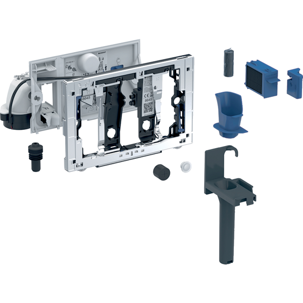 Geberit Modul DuoFresh mit automatischer Auslösung u. Einschub, hochglanz-verchr.