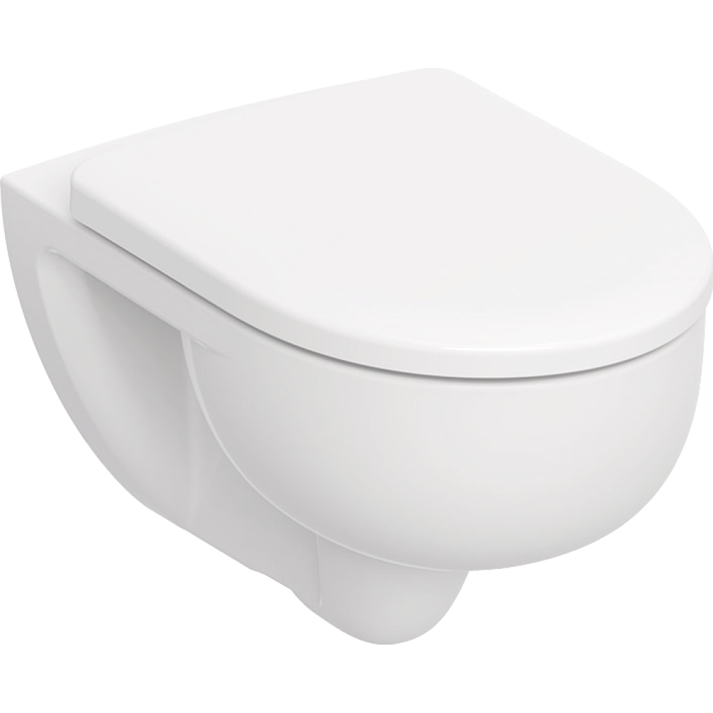 Geberit Wand-Tiefspül-WC Renova Set mit WC-Sitz, TurboFlush, weiß
