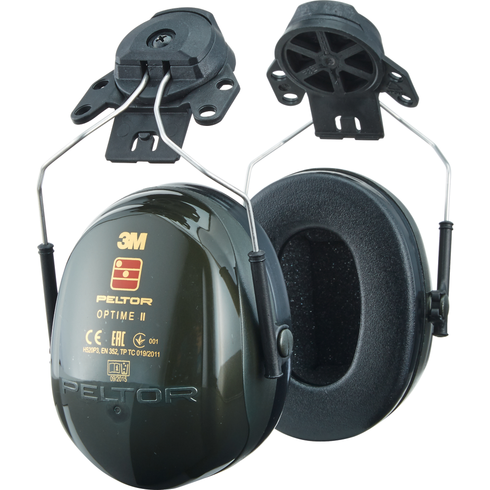 3M Peltor Kapselgehörschützer Optime II H520P3E-410-GQ Helmbefestigung grün