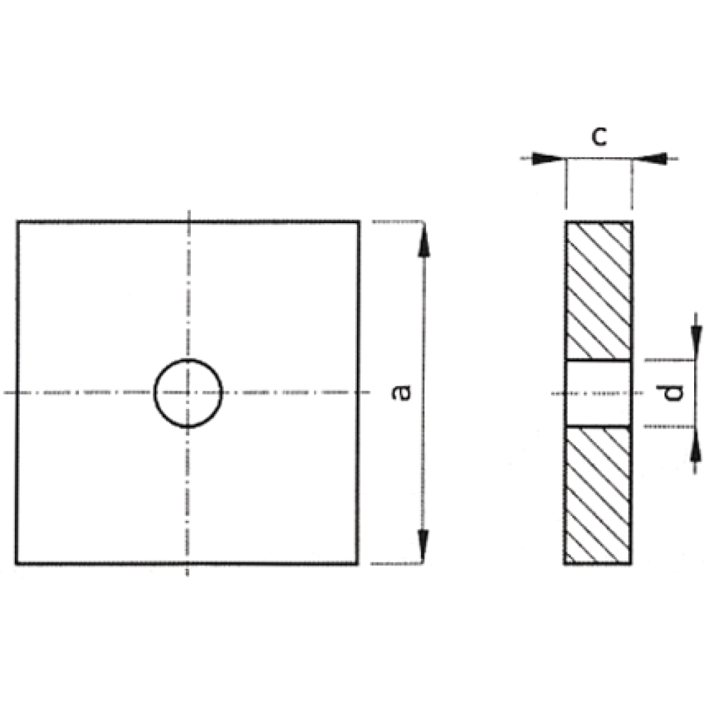 Vollplatte D20,0 120x120x20mm schwarz