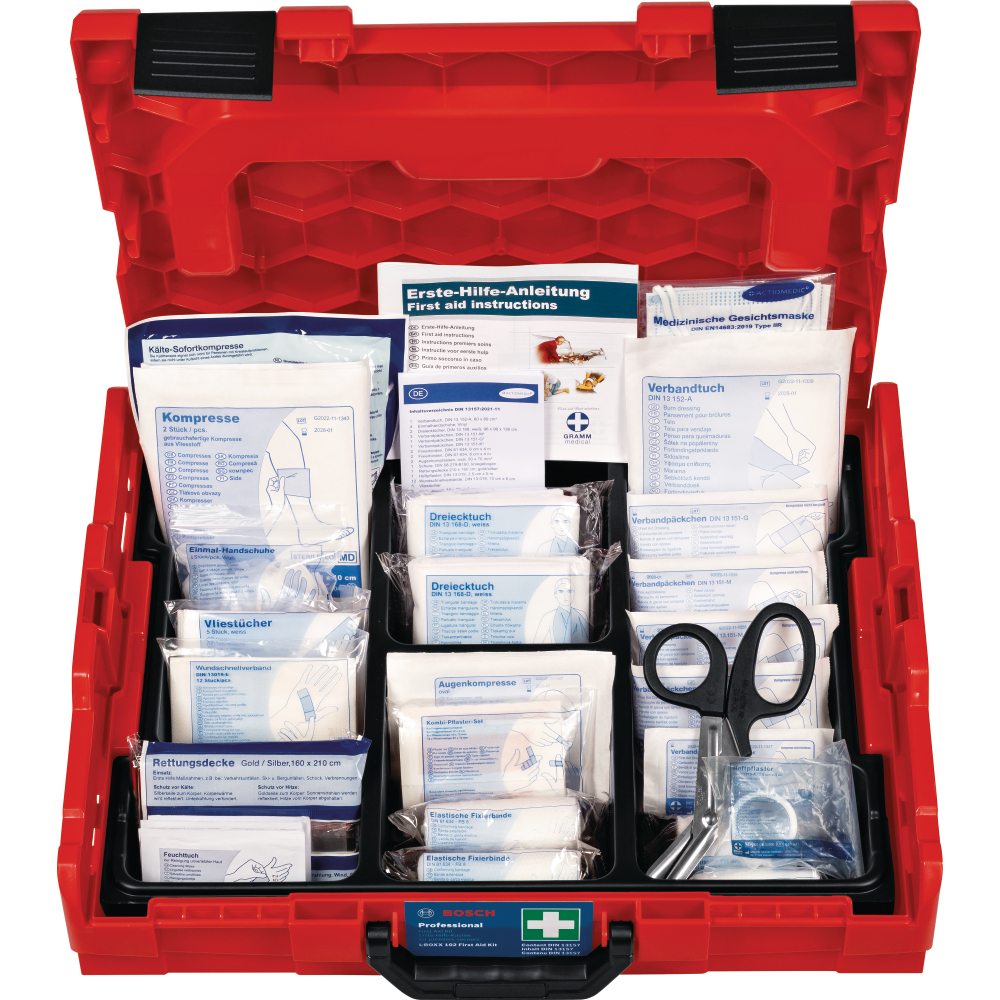 Bosch L-BOXX 102 Erste-Hilfe-Set Verbandmaterial nach DIN 13157