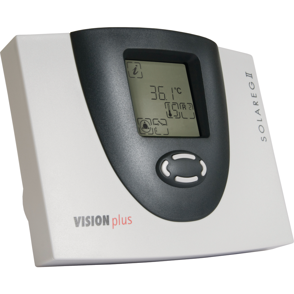 Solarregler Vision Plus HE+ mit 4 Fühlern