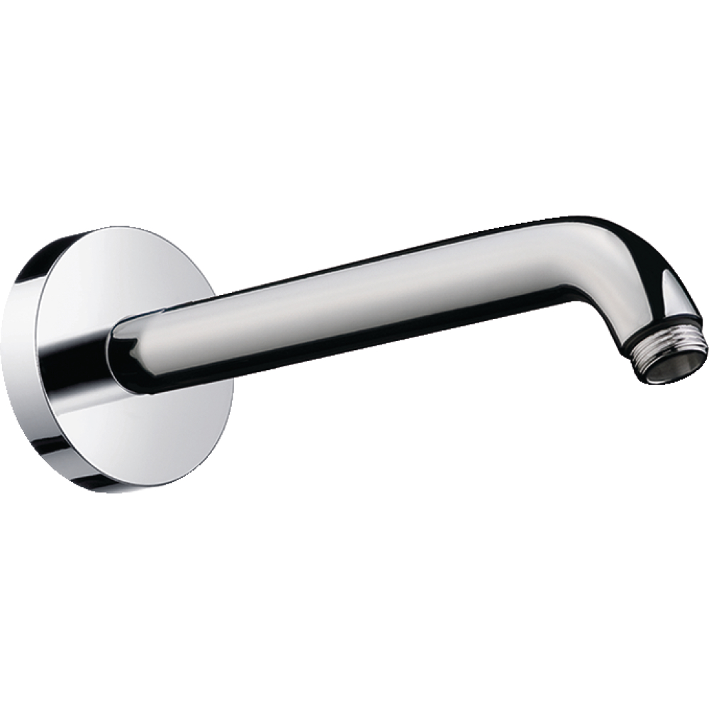 Brausearm Ausladung 230mm chrom 67°, DN 15, m. Rosette, hansgrohe
