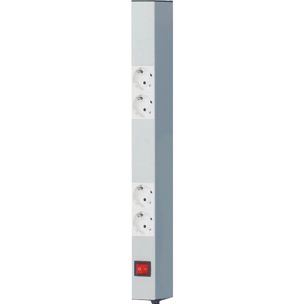 Energieleiste 500mm 4 Dosen, Ein-/Aus Anschlusskabel mit Stecker