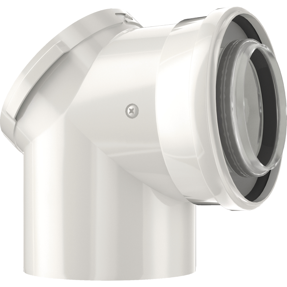 Bosch Bogen mit Prüf- öffnung, 80/125mm, 87°