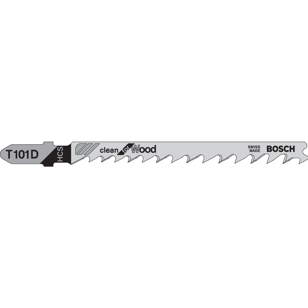 Bosch Stichsägeblatt T 101 D Clean for Wood 5 Sägeblätter