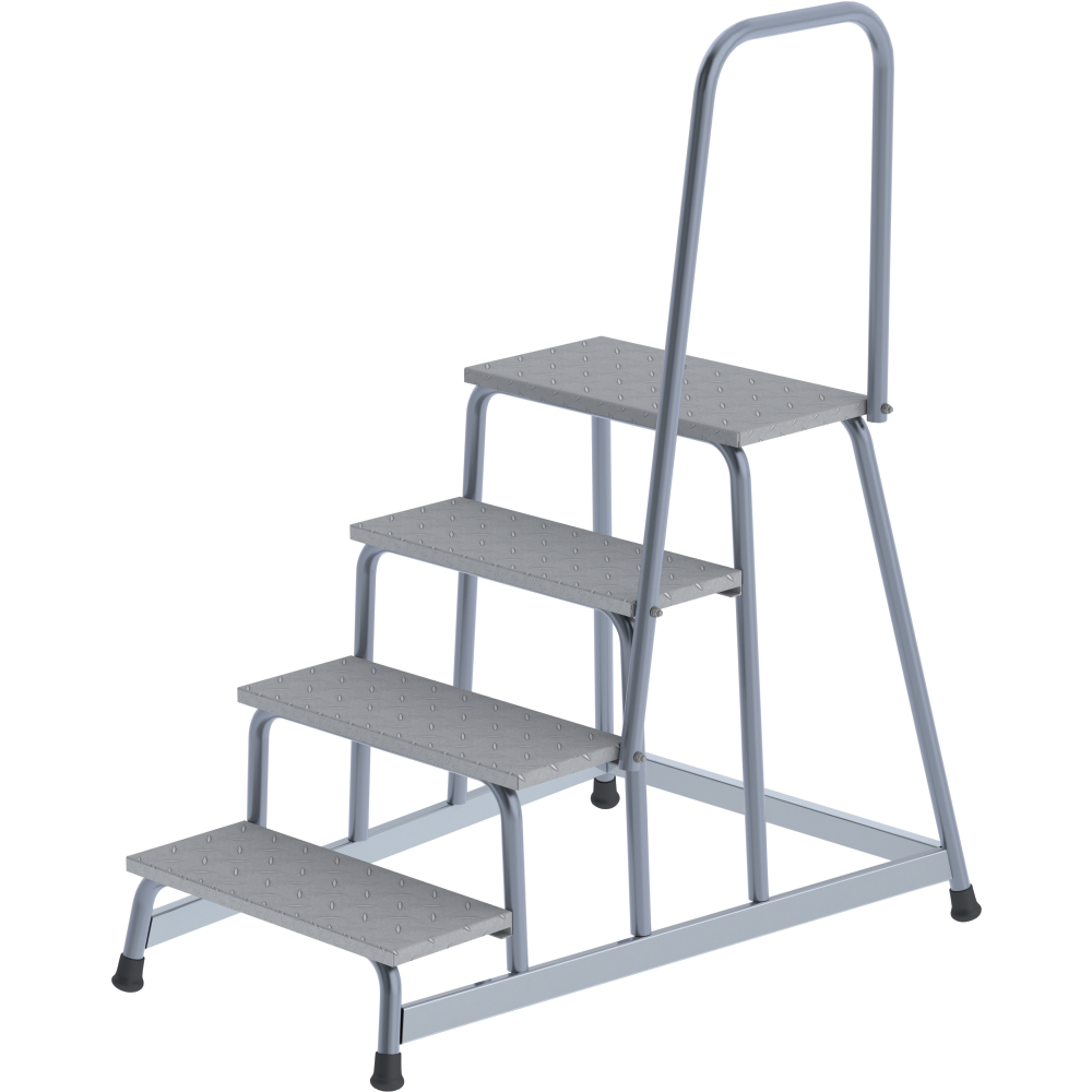 Alu-Arbeitspodest 4 Stuf. mit Handlauf, starr