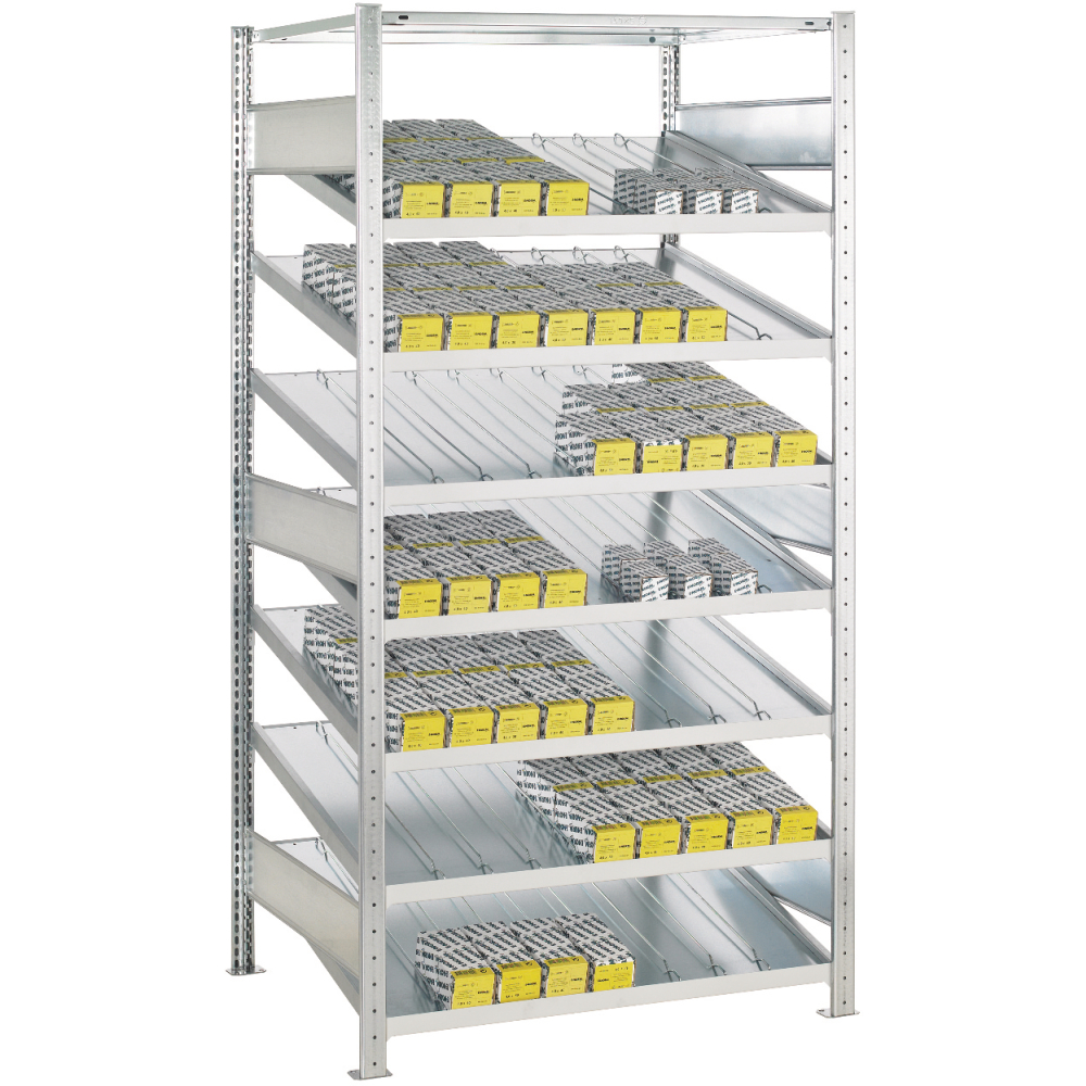 Schrägbodenregal AR verz. 2000x1000x800 mm