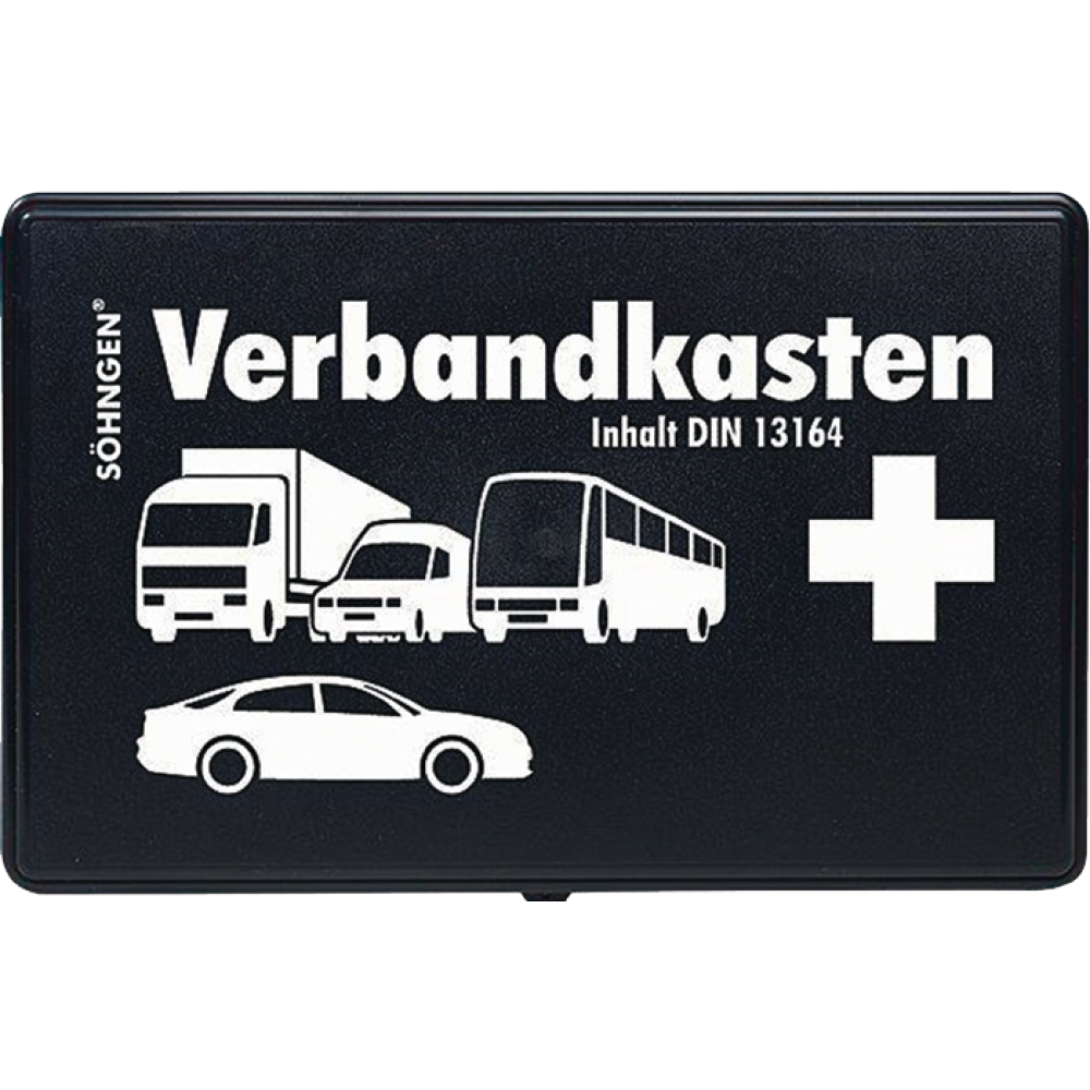 Söhngen KFZ-Verbandkasten KU mit Füllung Standard DIN 13164 schwarz