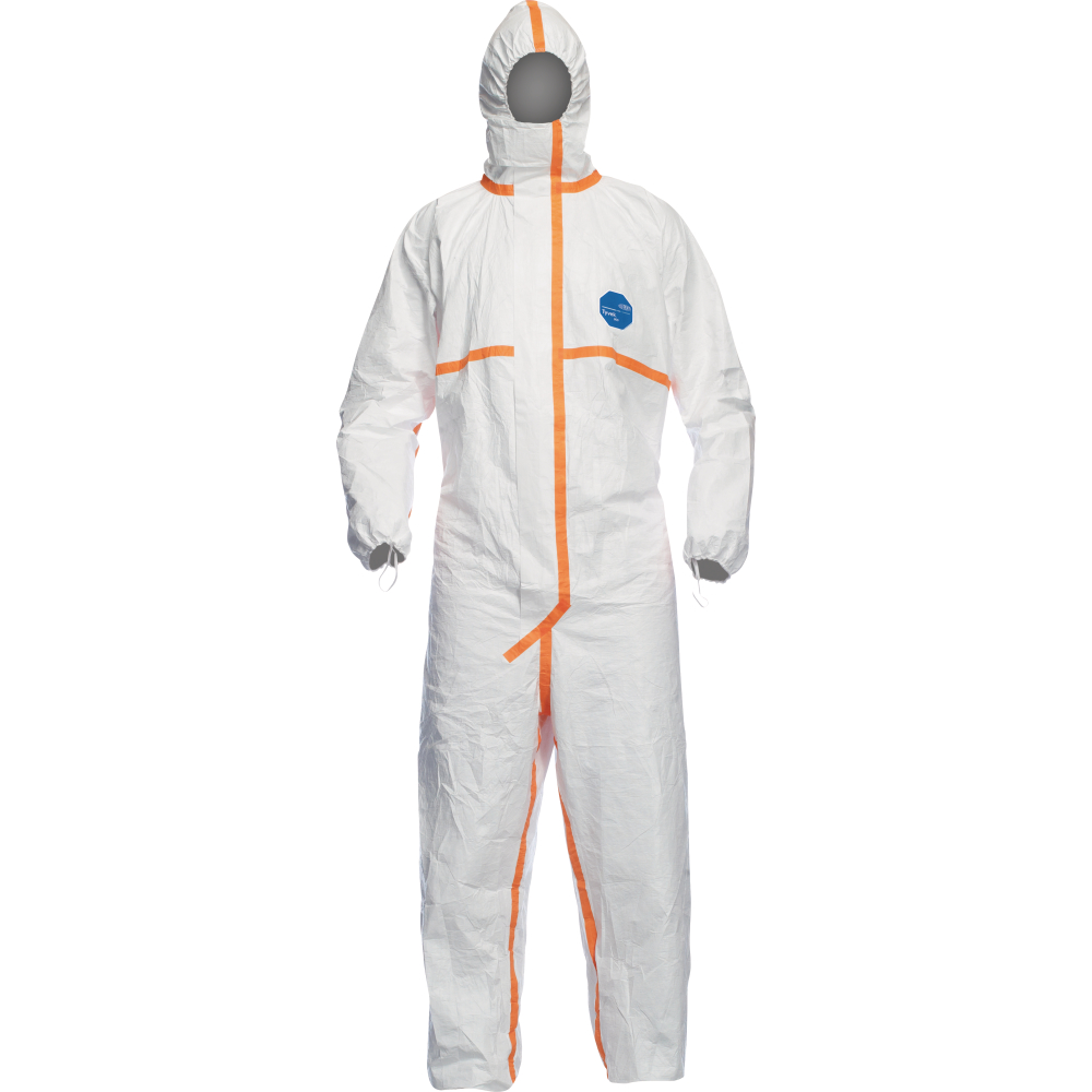 DuPont Einweganzug Tyvek® 800J weiß-orange Gr.L
