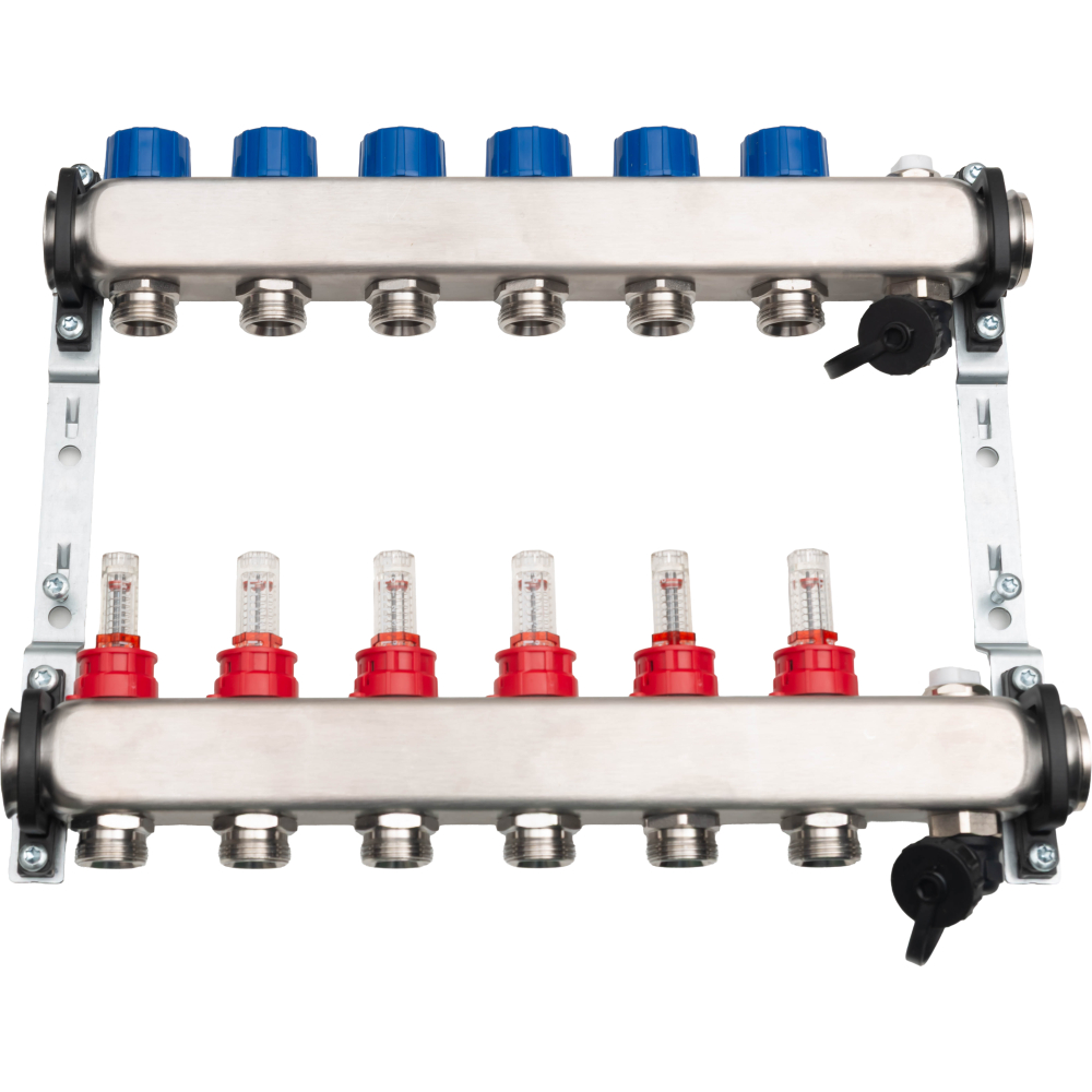 Empur Edelstahl-Verteiler NEO HKV-D 6 1" VA50