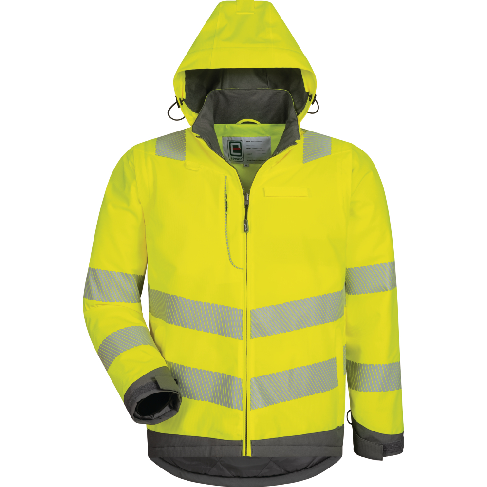 ELYSEE® Warnschutz 2-in-1 Jacke ANDOMAR gelb/grau Gr.L (54/56)