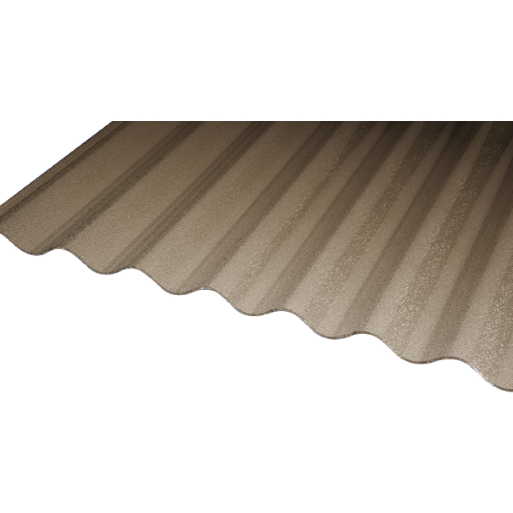 Wellpl. PLEXIGLAS® Resist 76/18 Rd braun C-Strukt.