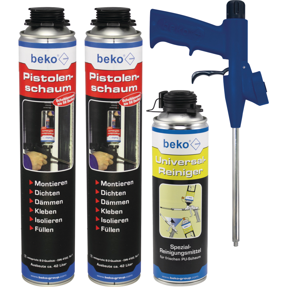Beko Pistolenschaumset 2xSchaum, 1x Pistole und 1x Reiniger