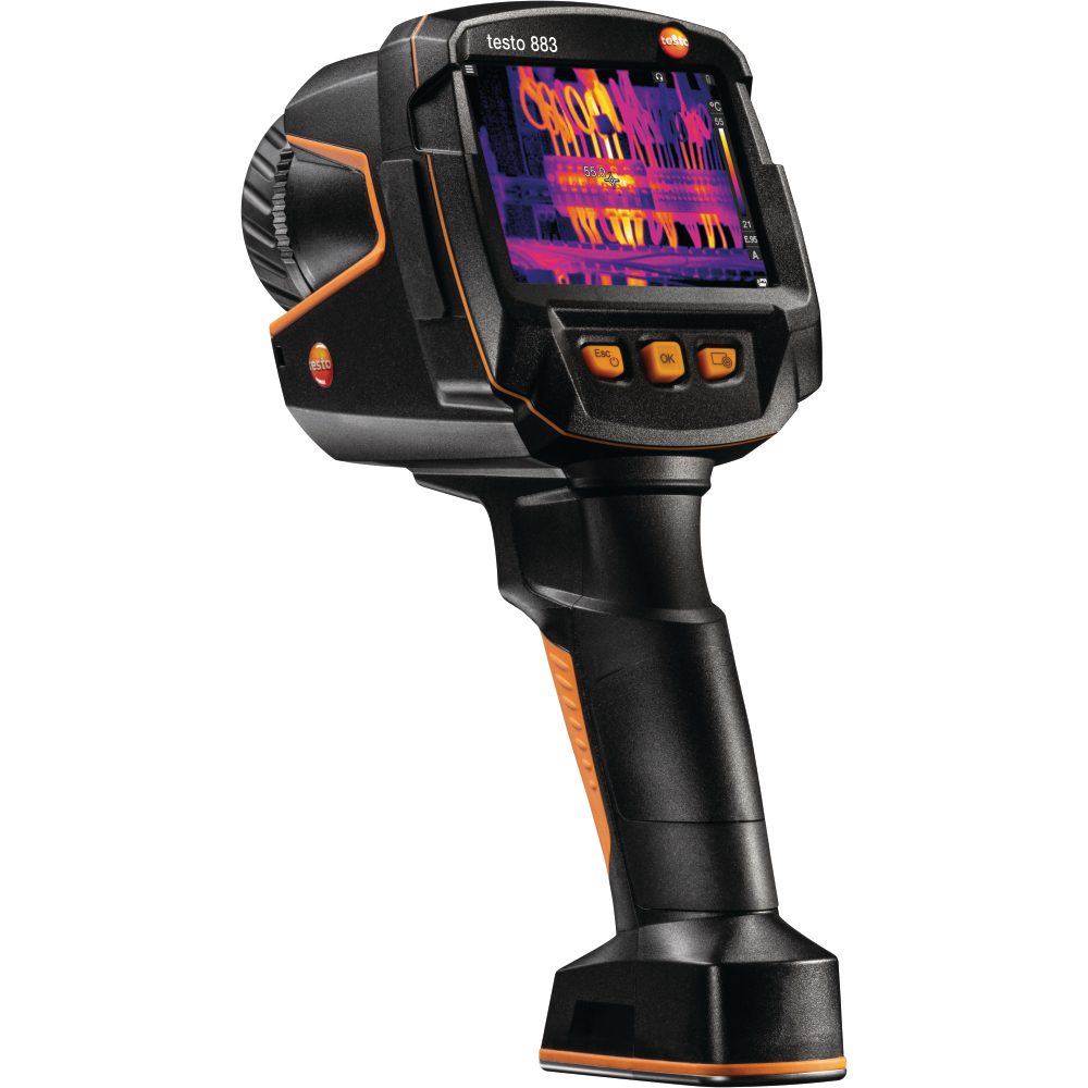 Wärmebildkamera testo 883 -30 bis 650°C, hochauflös. Touchdisplay